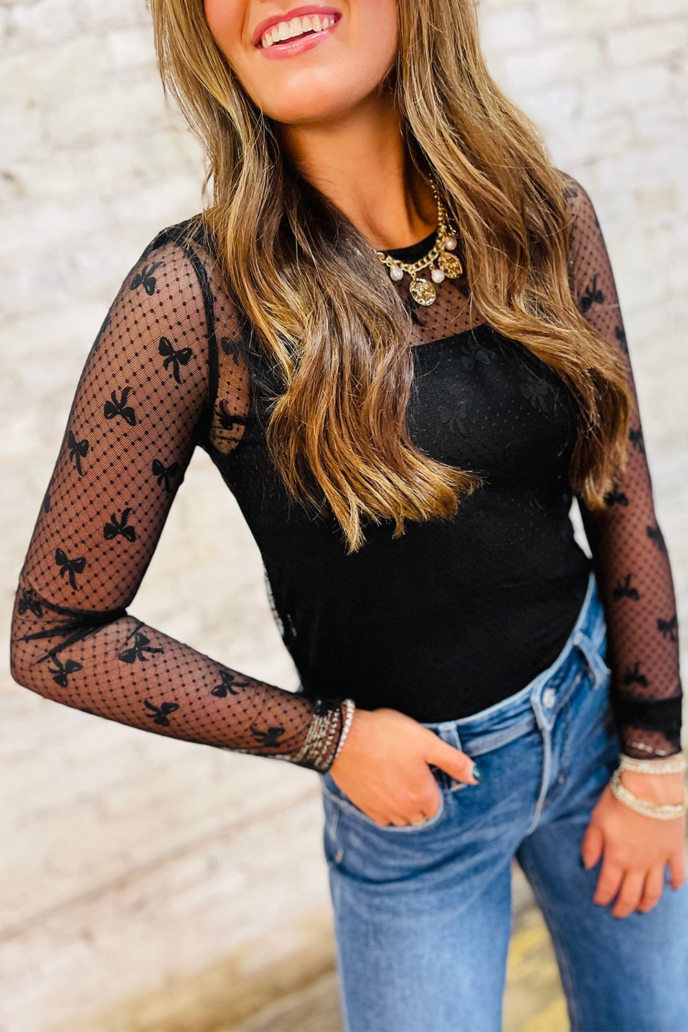 Bow Sheer Top