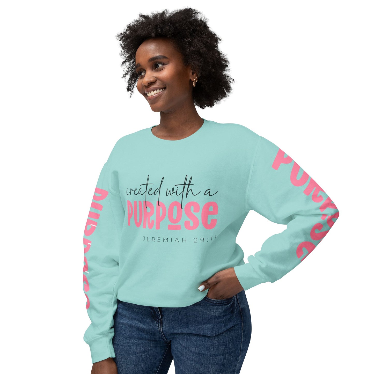 Crewneck | created with a PURPOSE Jeremiah 29:11