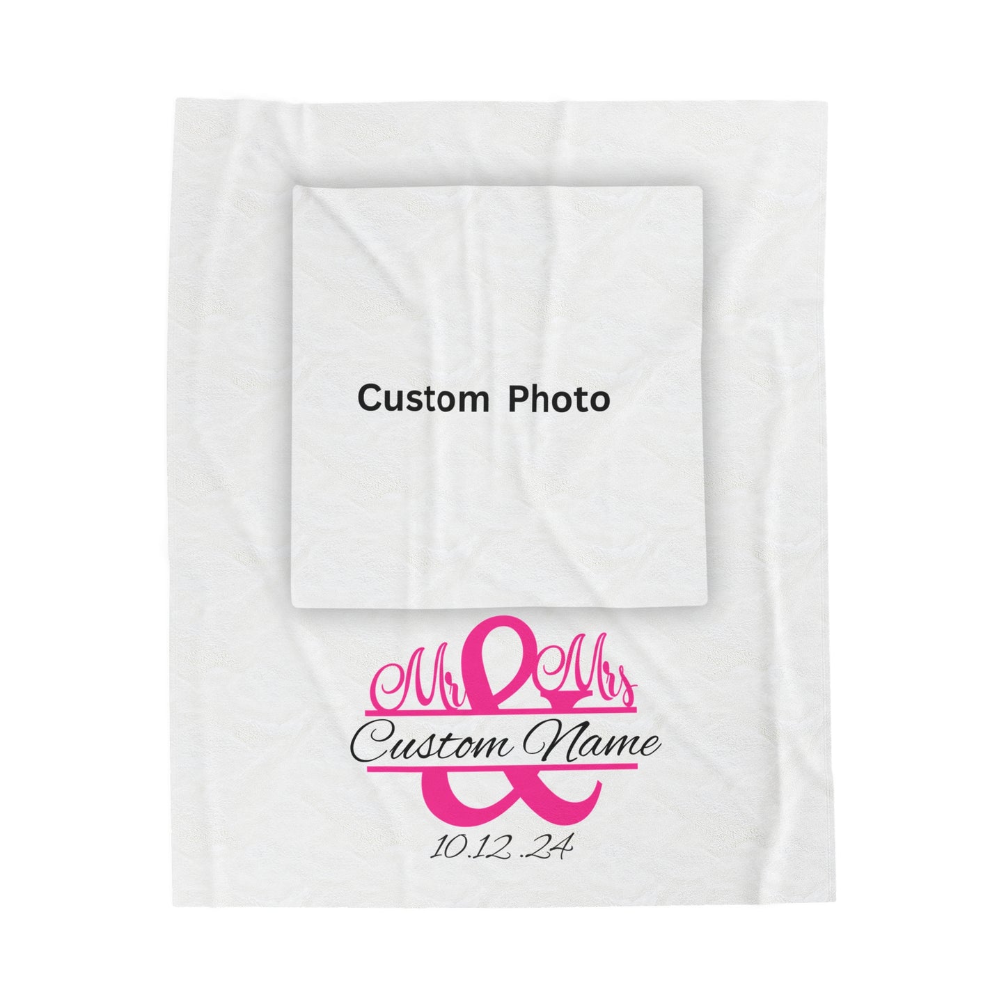 Plush Blanket | Our Story & Custom Name/Date