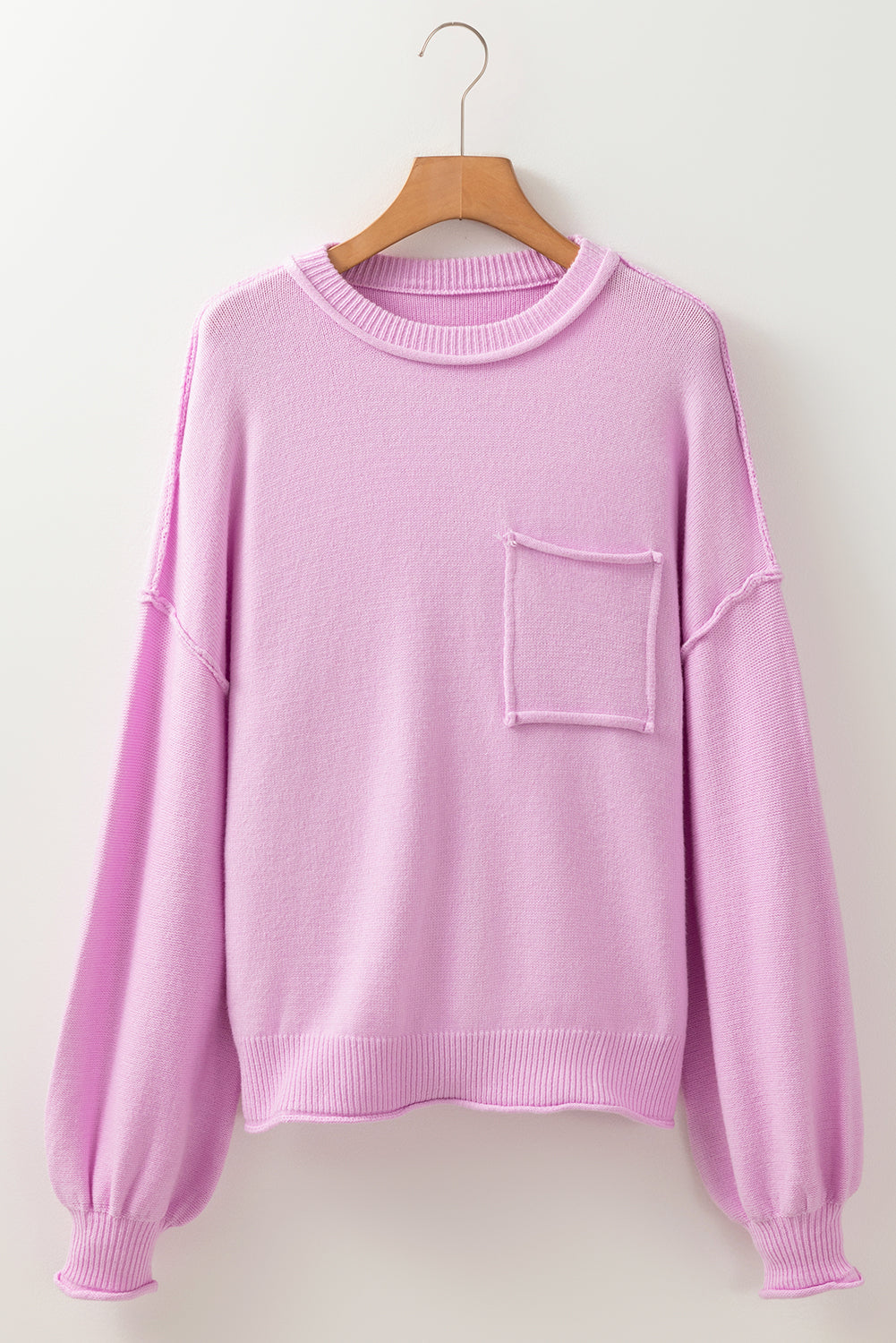 Pink Ribbed Sweater