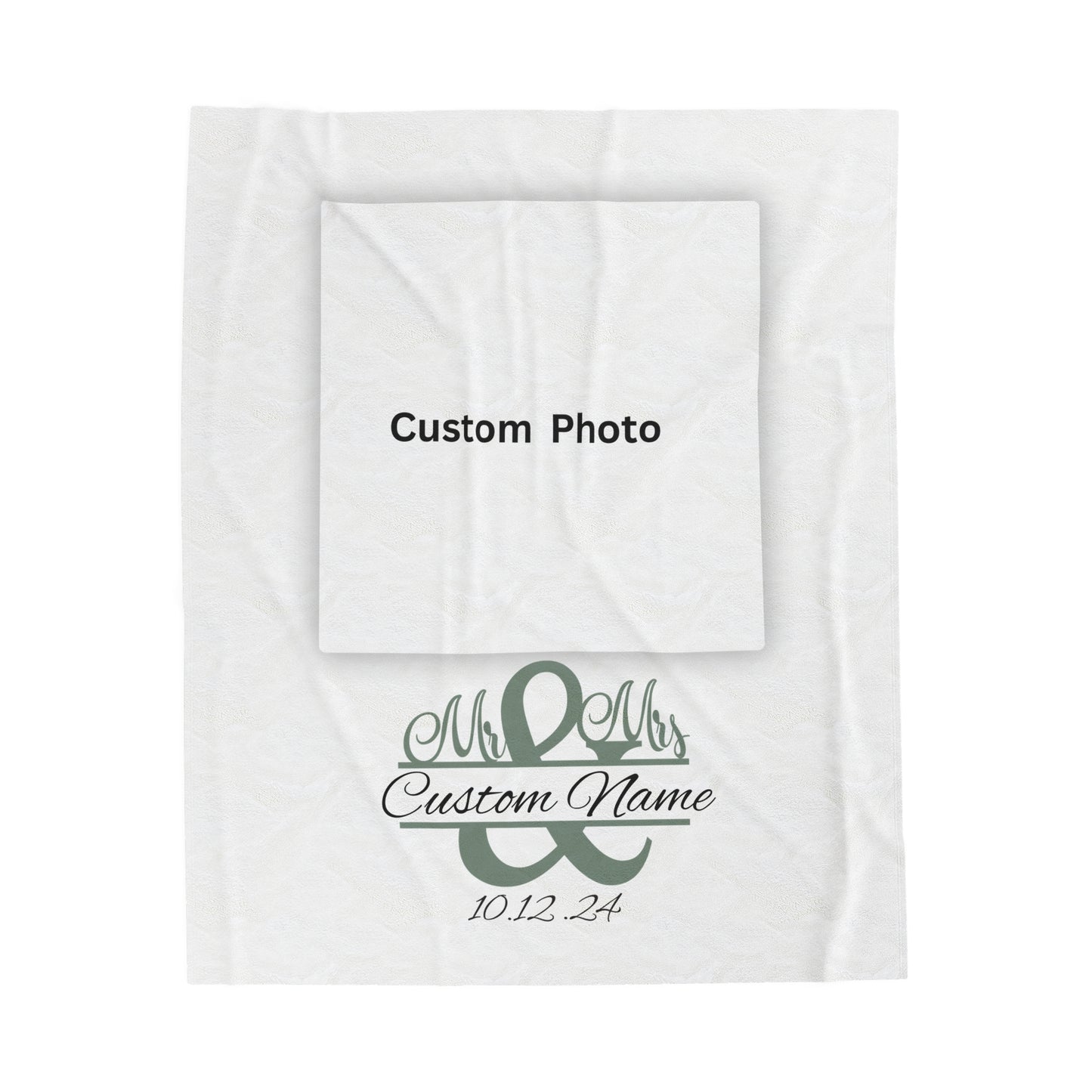 Plush Blanket | Our Story & Custom Name/Date