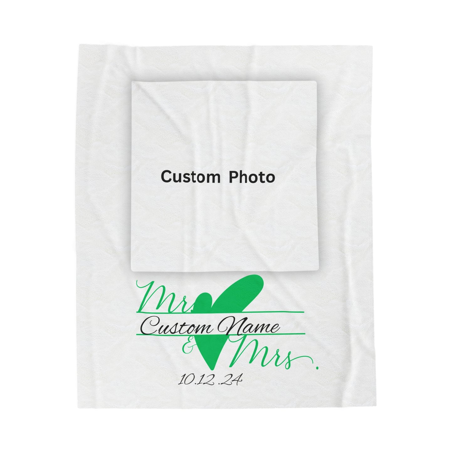 Plush Blanket | Love Is In The Air Custom Name/Date