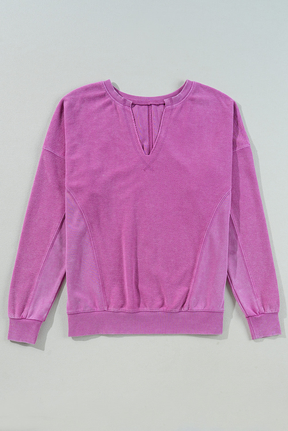 Notched Drop Sweatshirt