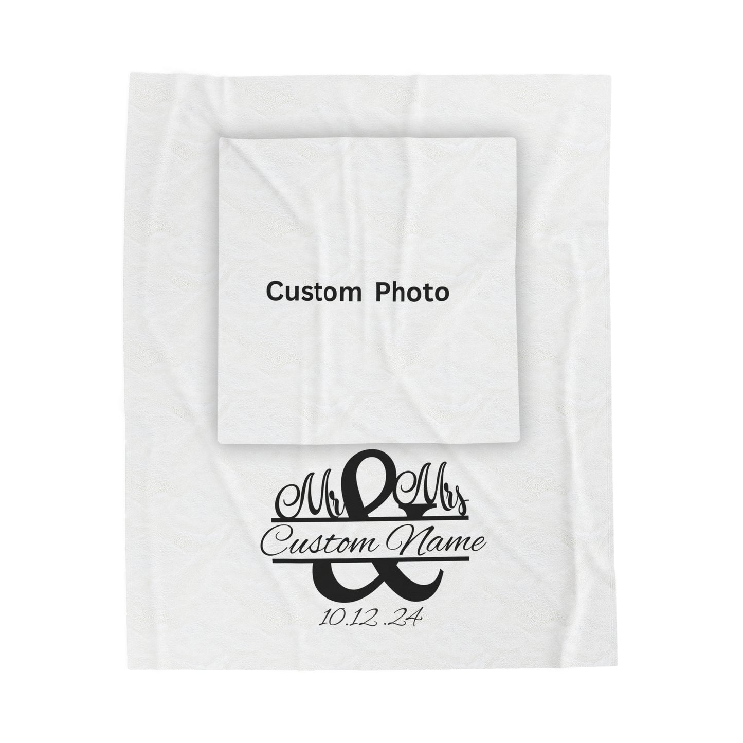 Plush Blanket | Our Story & Custom Name/Date