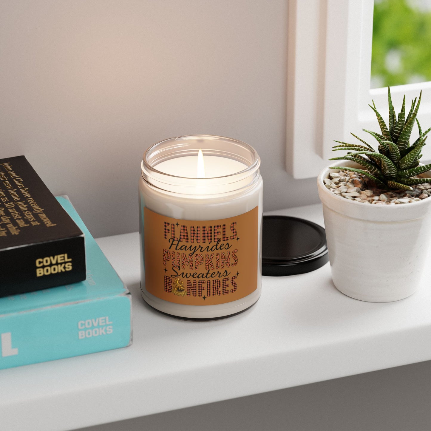 Scented Candle | Flannels Hayrides Pumpkins Sweaters Bonfires