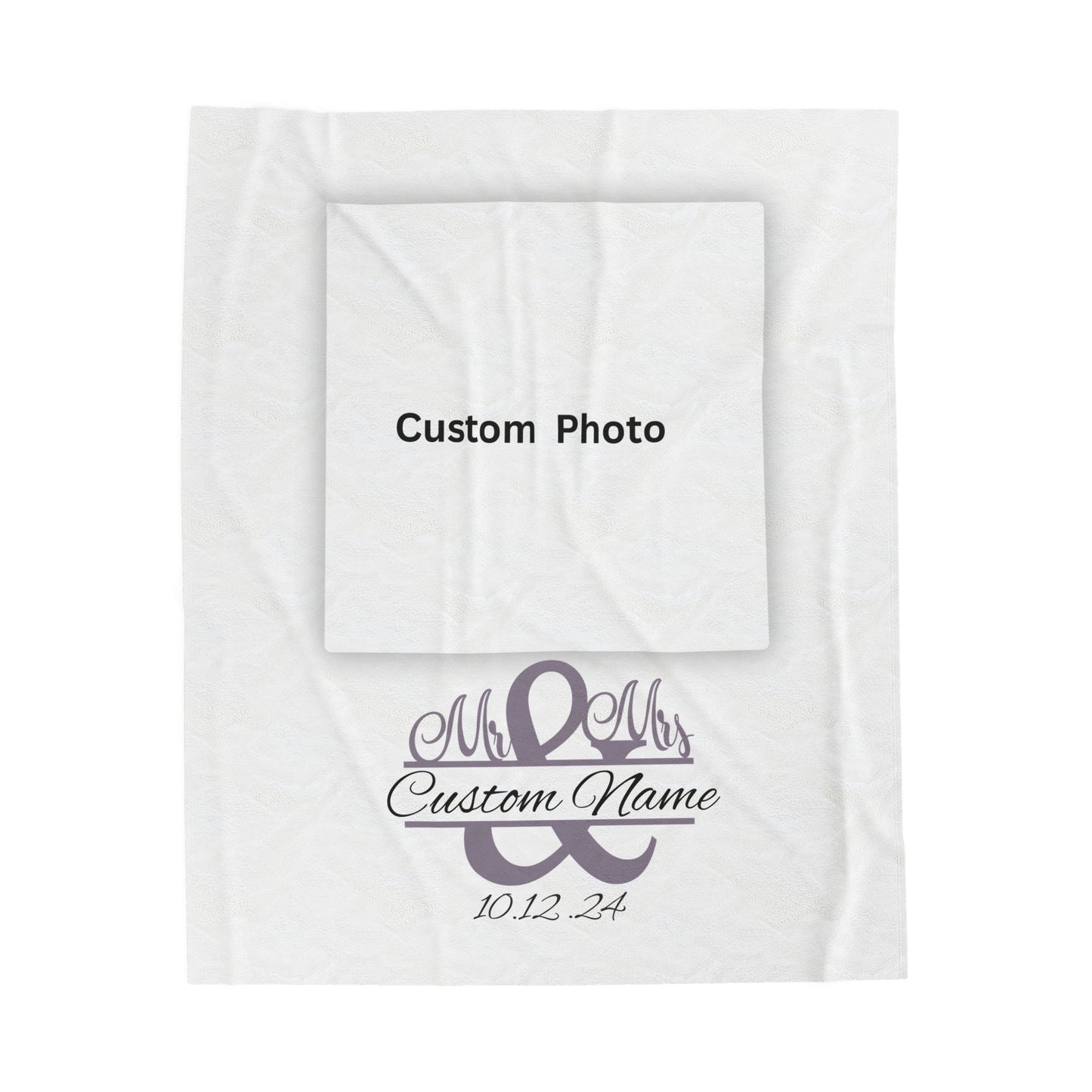 Plush Blanket | Our Story & Custom Name/Date