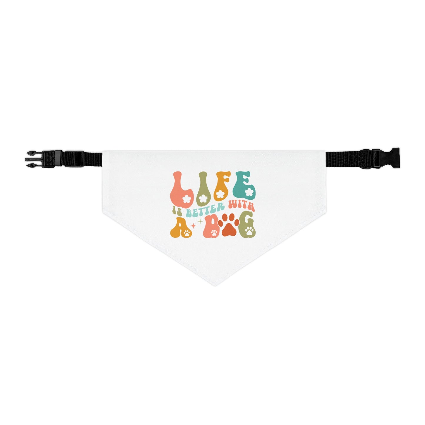 Pet Bandana Collar | Life Is Better With A Dog