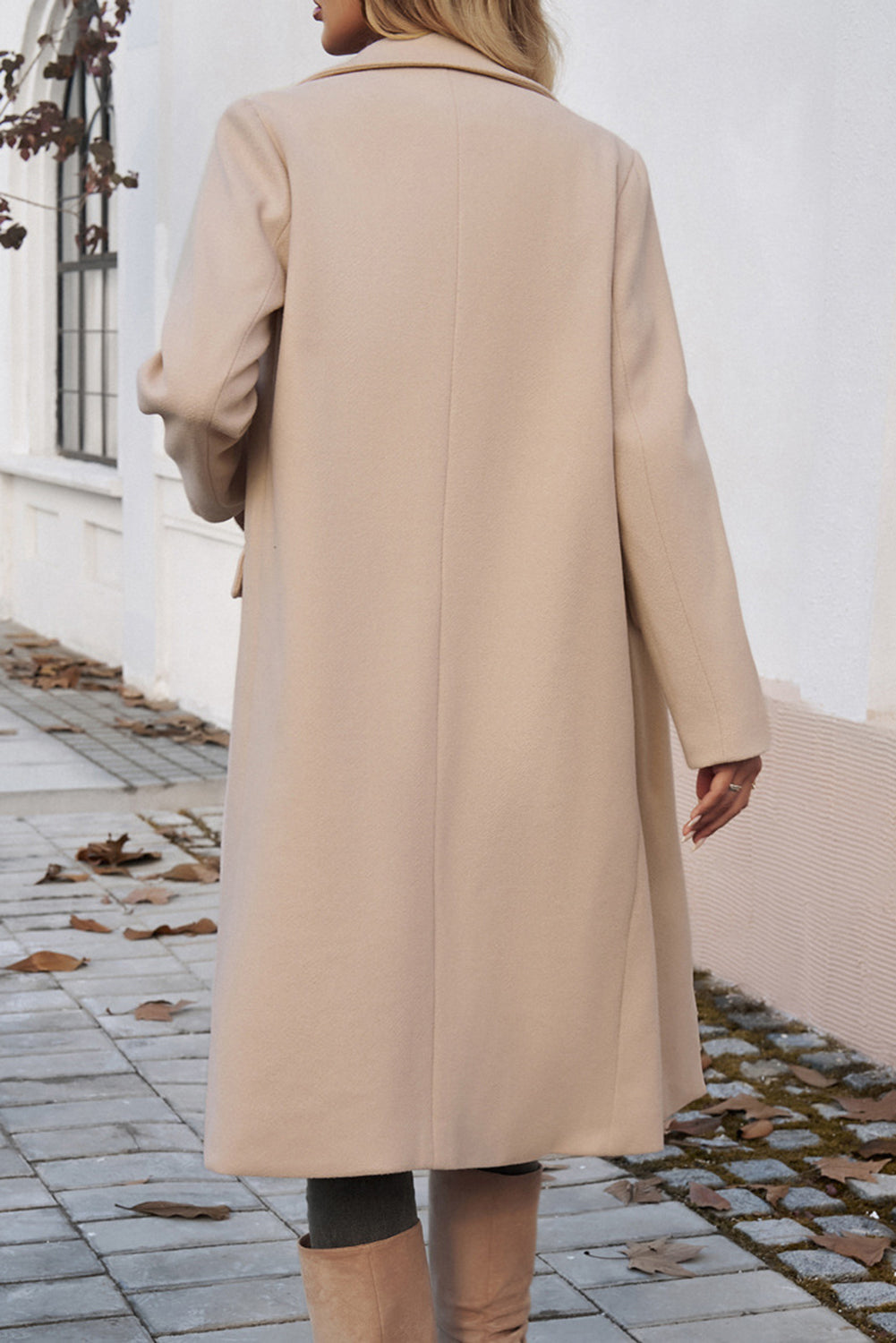 Fashionable Pocketed Overcoat