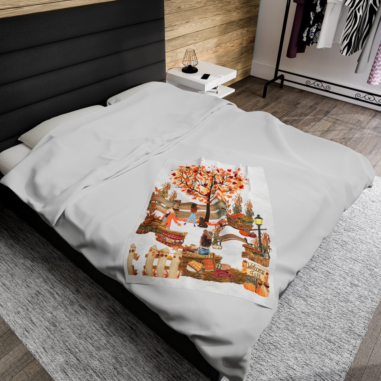 Plush Blanket | Welcome Fall