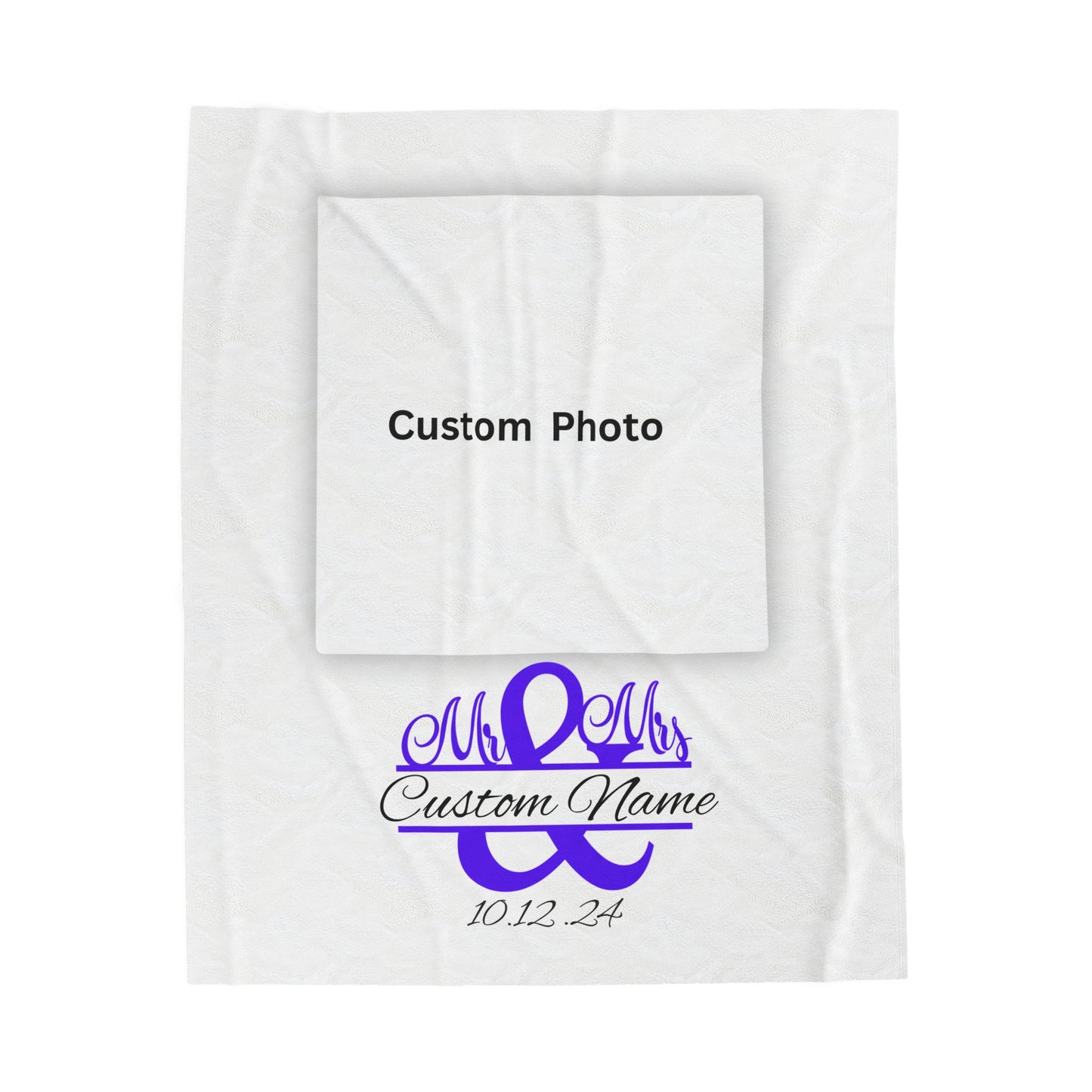 Plush Blanket | Our Story & Custom Name/Date