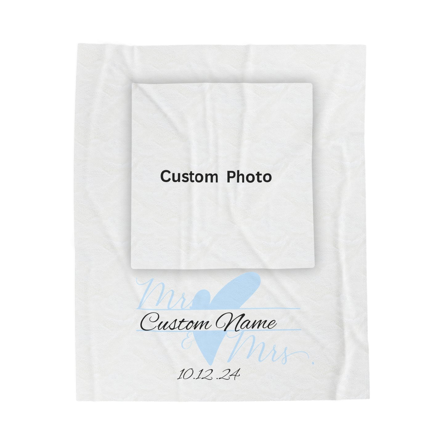 Plush Blanket | Love Is In The Air Custom Name/Date