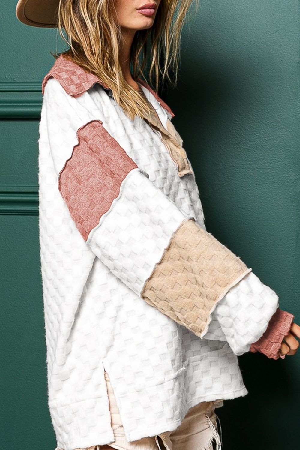 Color Block Long Sleeve Sweatshirt