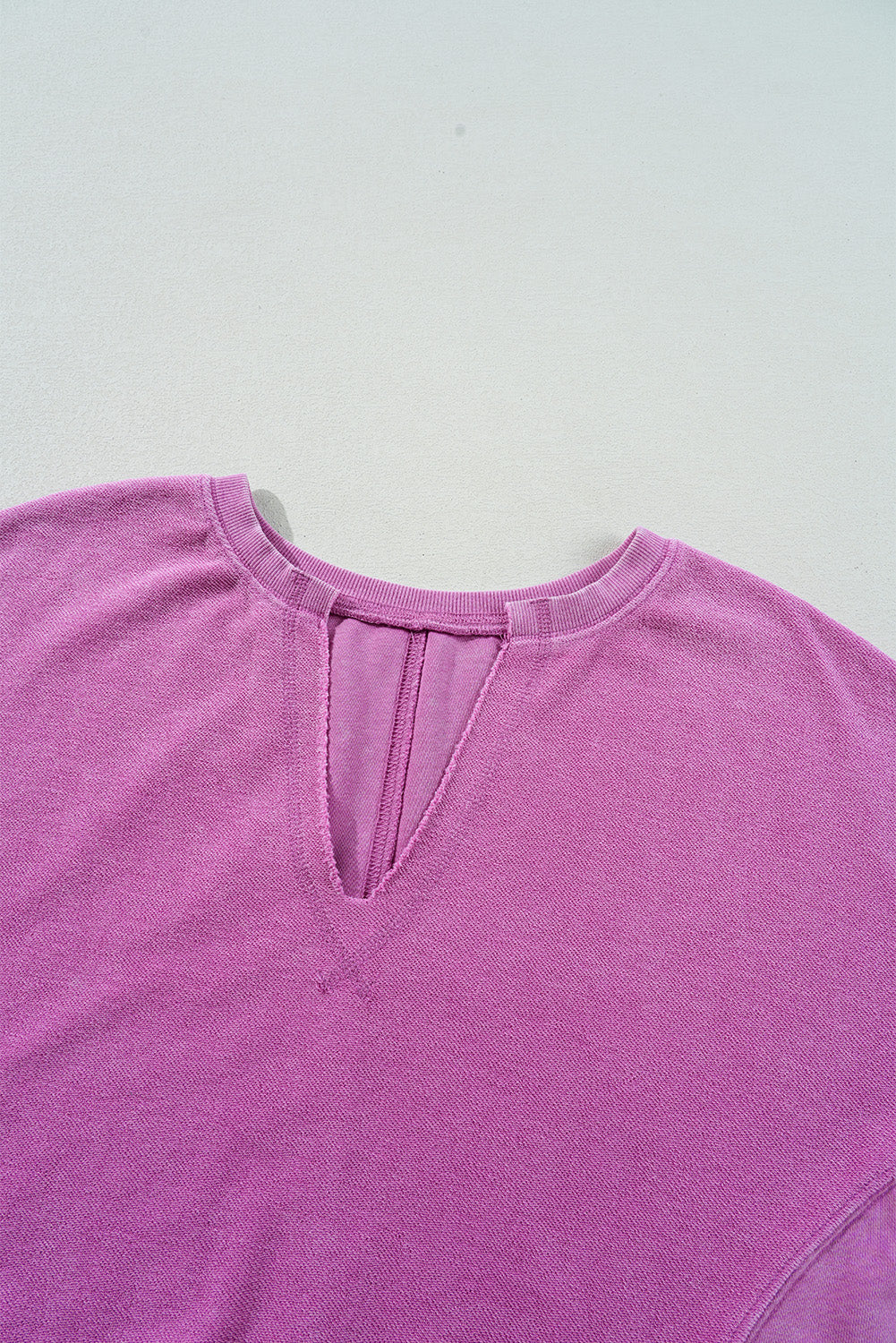 Notched Drop Sweatshirt