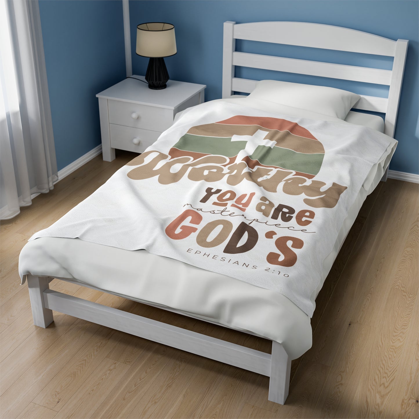 Plush Blanket | Worthy You Are Masterpiece GOD'S Ephesians 2:10