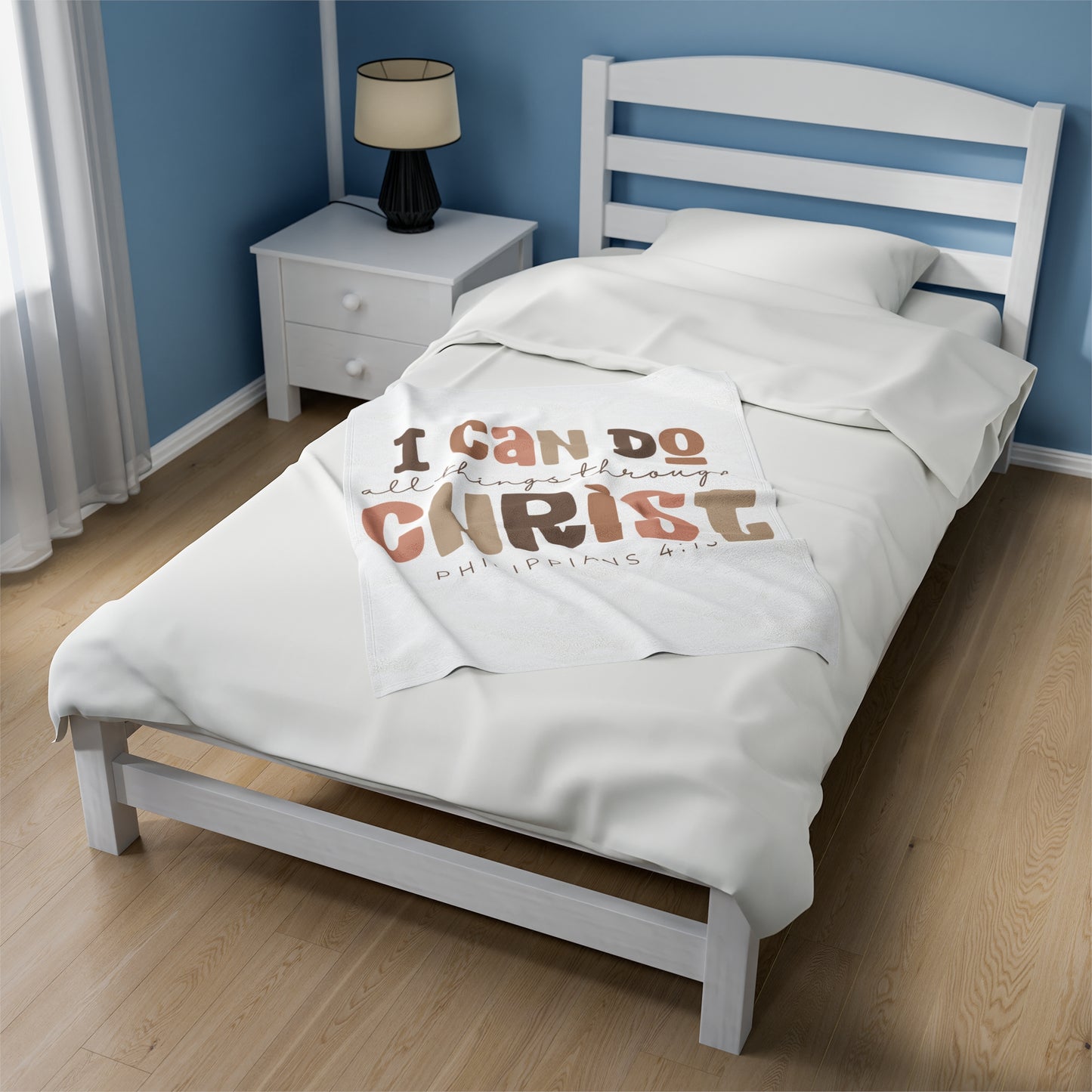 Plush Blanket | I Can Do All Things Through Christ Philippians 4:13