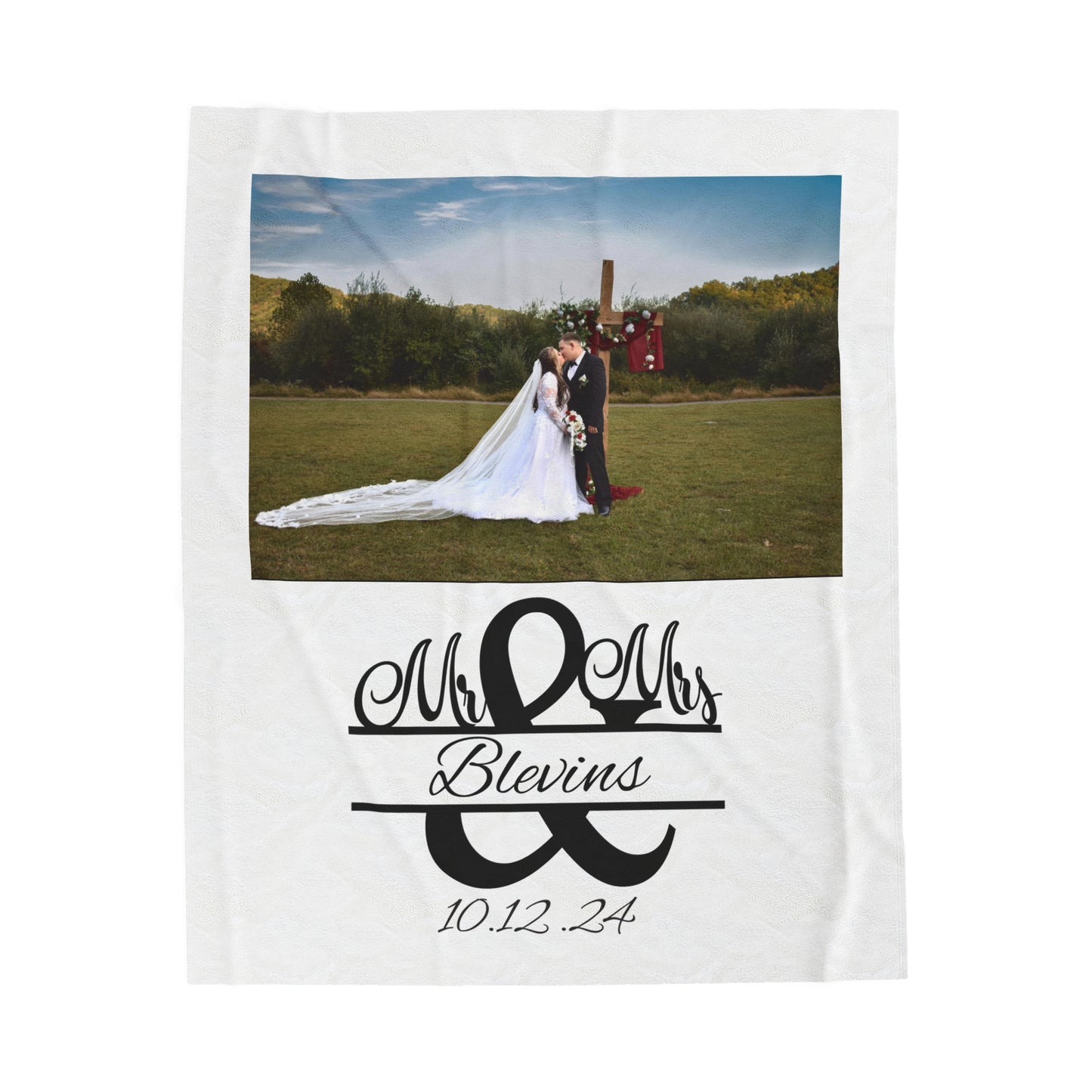 Plush Blanket | Our Story & Custom Name/Date
