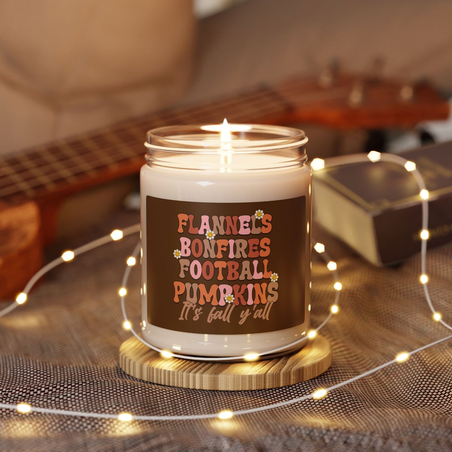 Scented Candle | Flannels Bonfires Football Pumpkins It's Fall Y'all