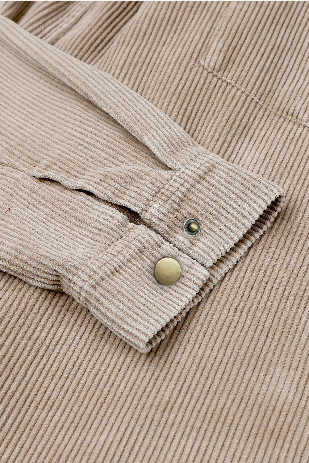 Patchwork Hooded Corduroy Jacket