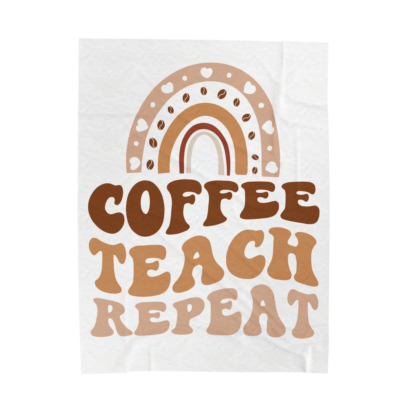 Plush Blanket | Coffee Teach Repeat