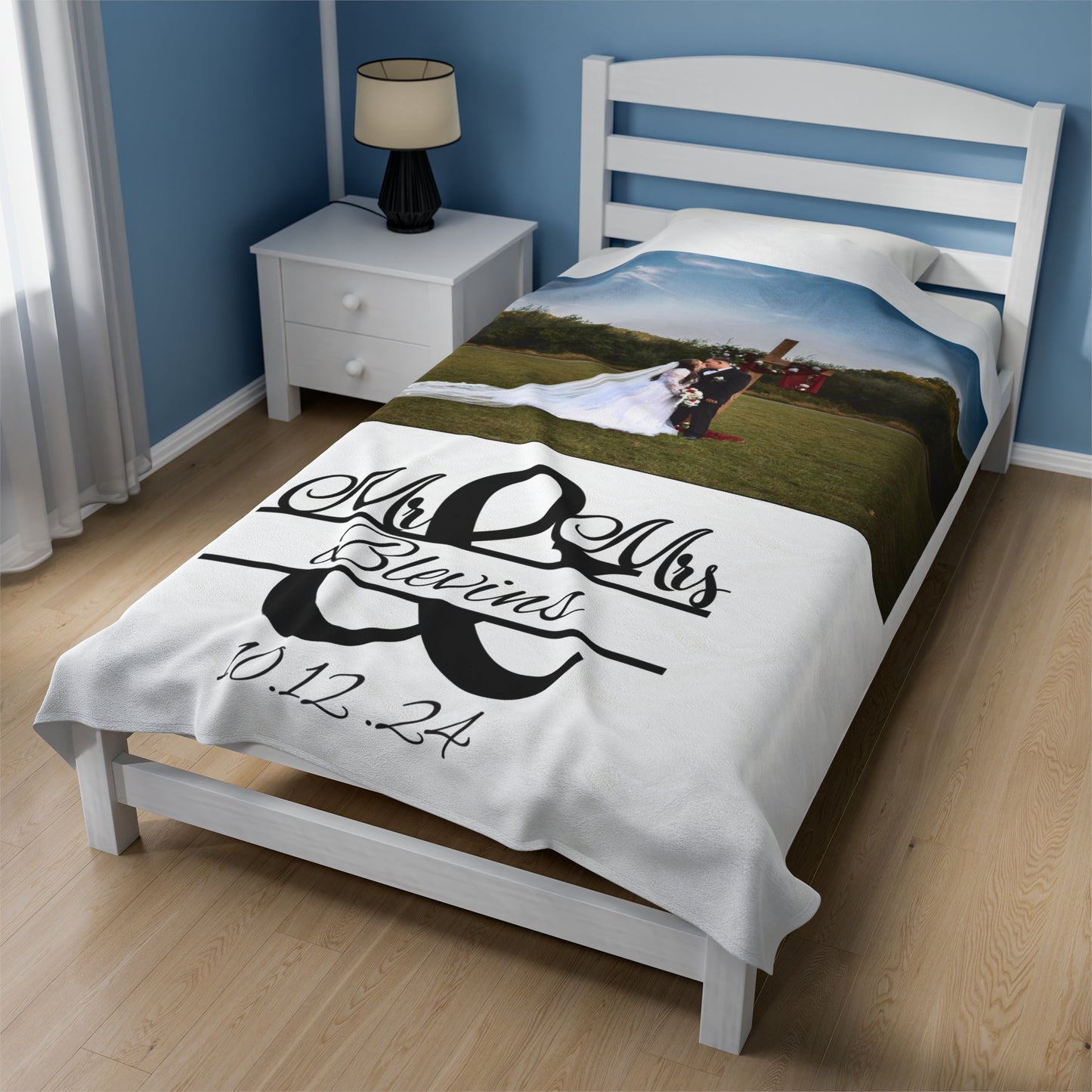 Plush Blanket | Our Story & Custom Name/Date