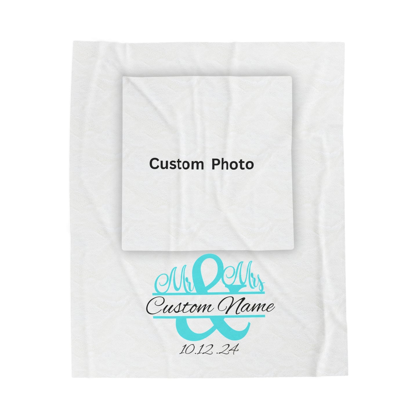 Plush Blanket | Our Story & Custom Name/Date