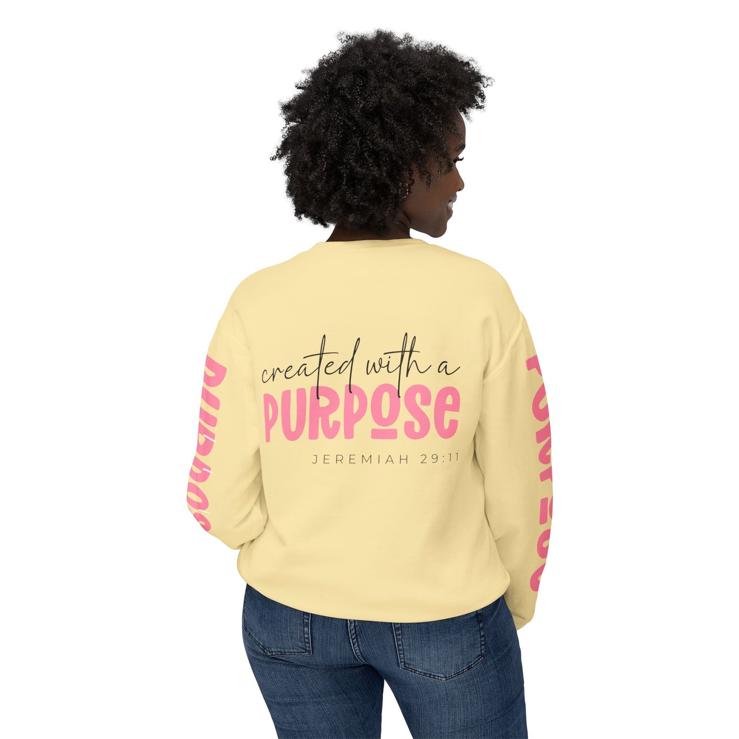 Crewneck | created with a PURPOSE Jeremiah 29:11