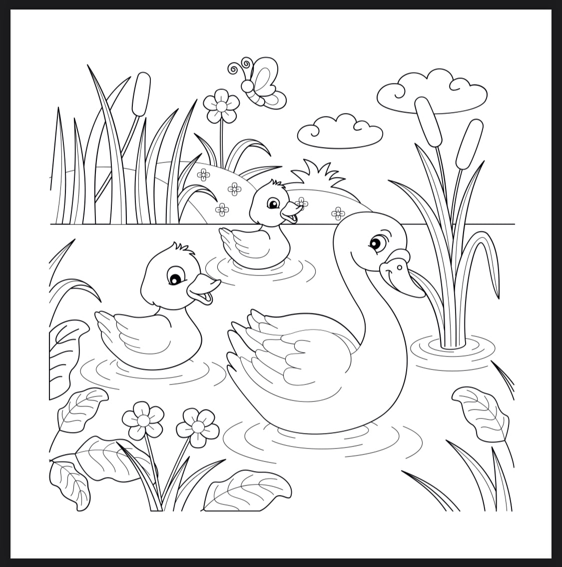 Animal Palette Coloring Book -Digital File
