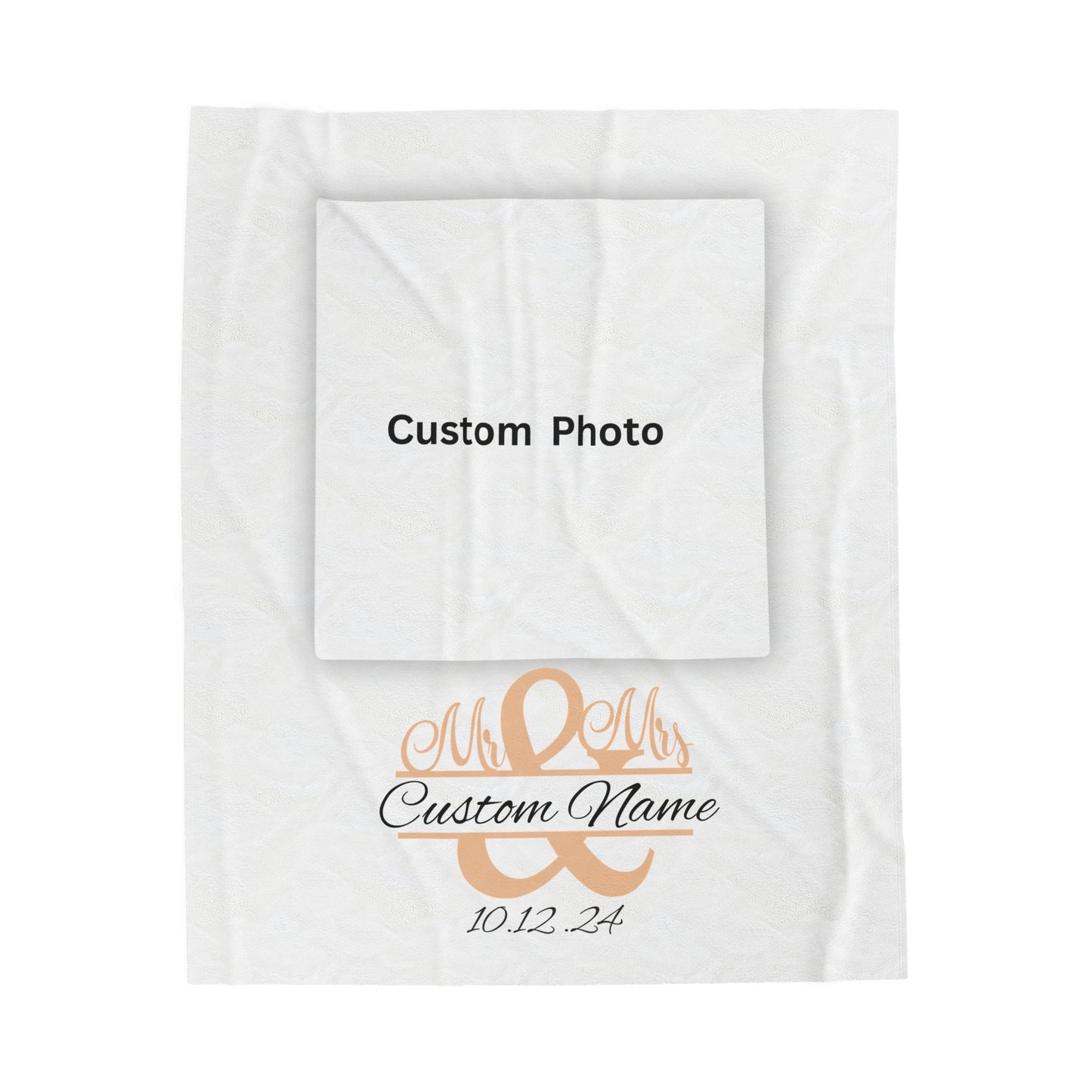 Plush Blanket | Our Story & Custom Name/Date