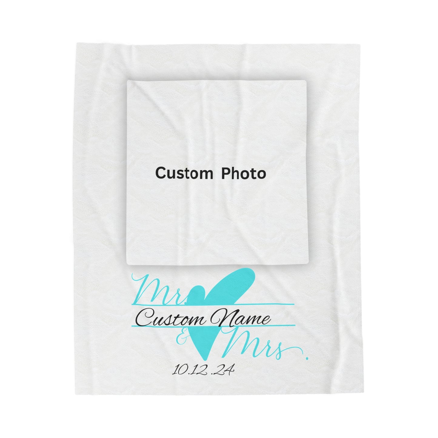 Plush Blanket | Love Is In The Air Custom Name/Date