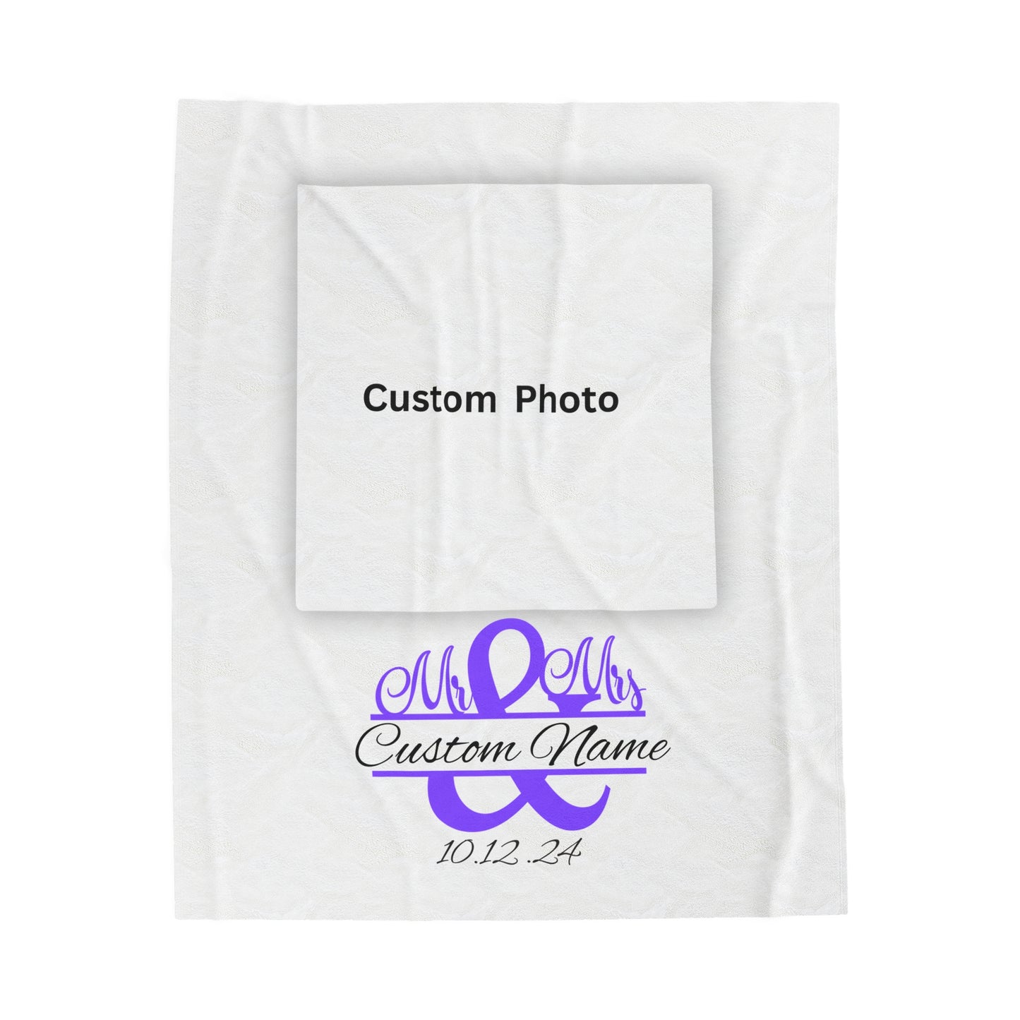 Plush Blanket | Our Story & Custom Name/Date