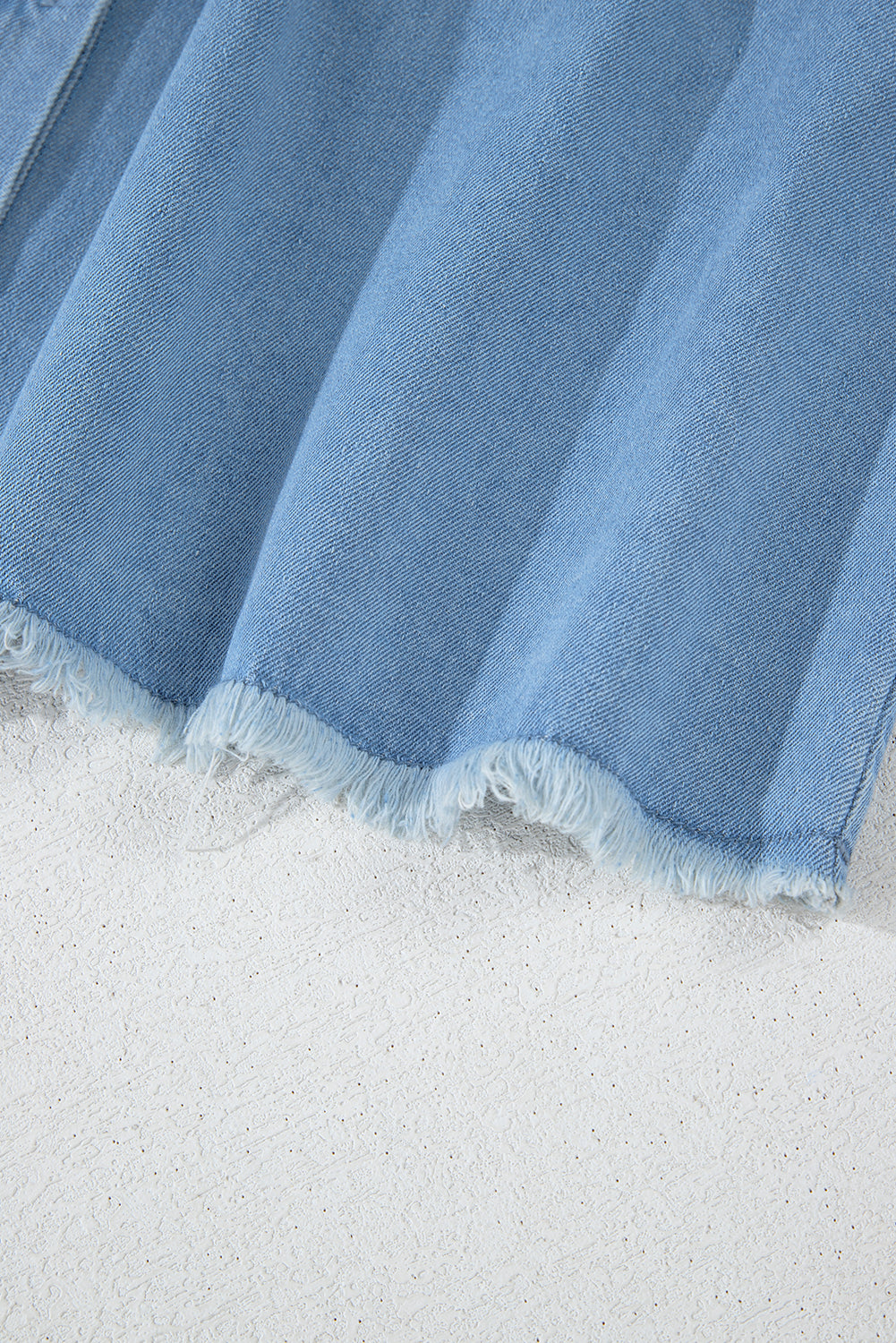 Blue Risen Medium Washed Denim Shirt Dress