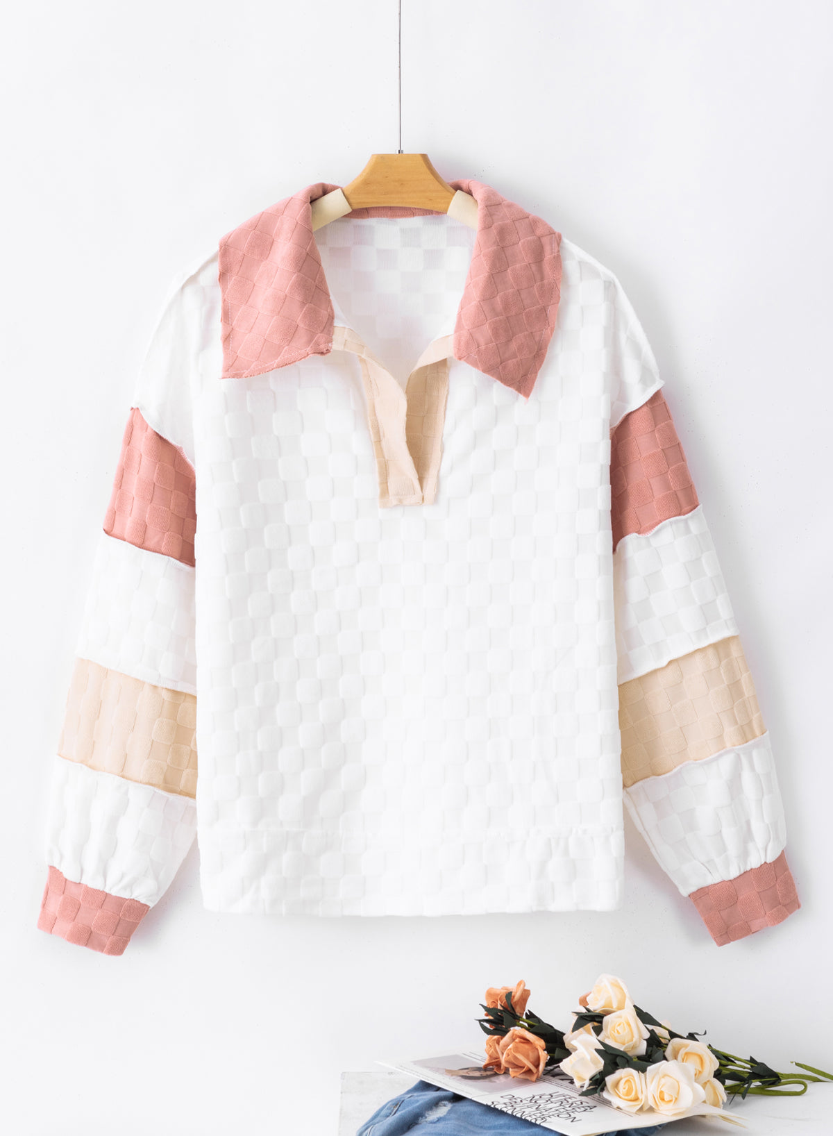 Color Block Long Sleeve Sweatshirt
