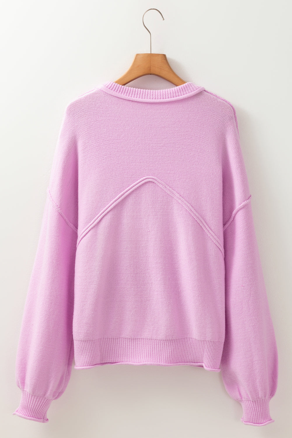 Pink Ribbed Sweater