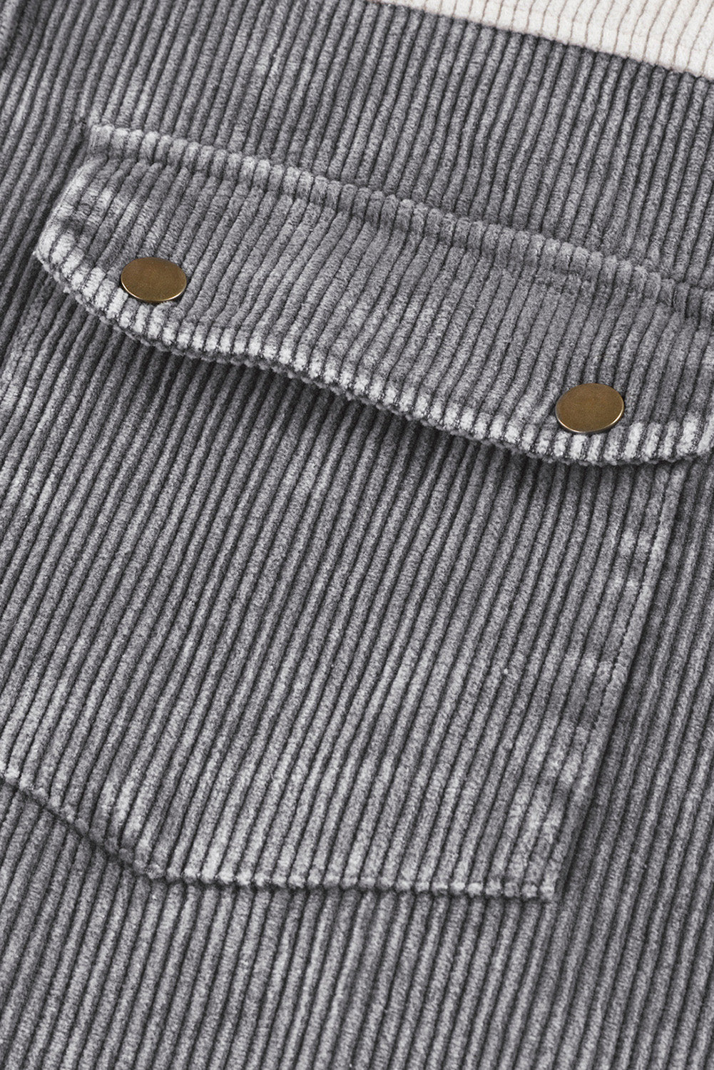 Patchwork Hooded Corduroy Jacket