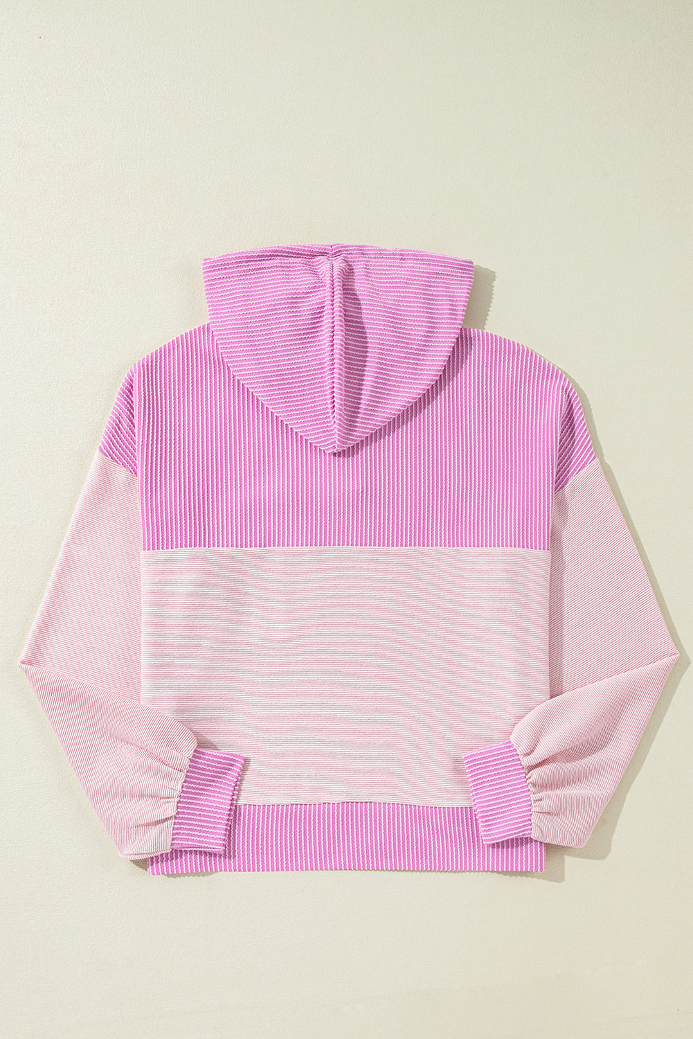 Patch Pocket Drawstring Hooded Top