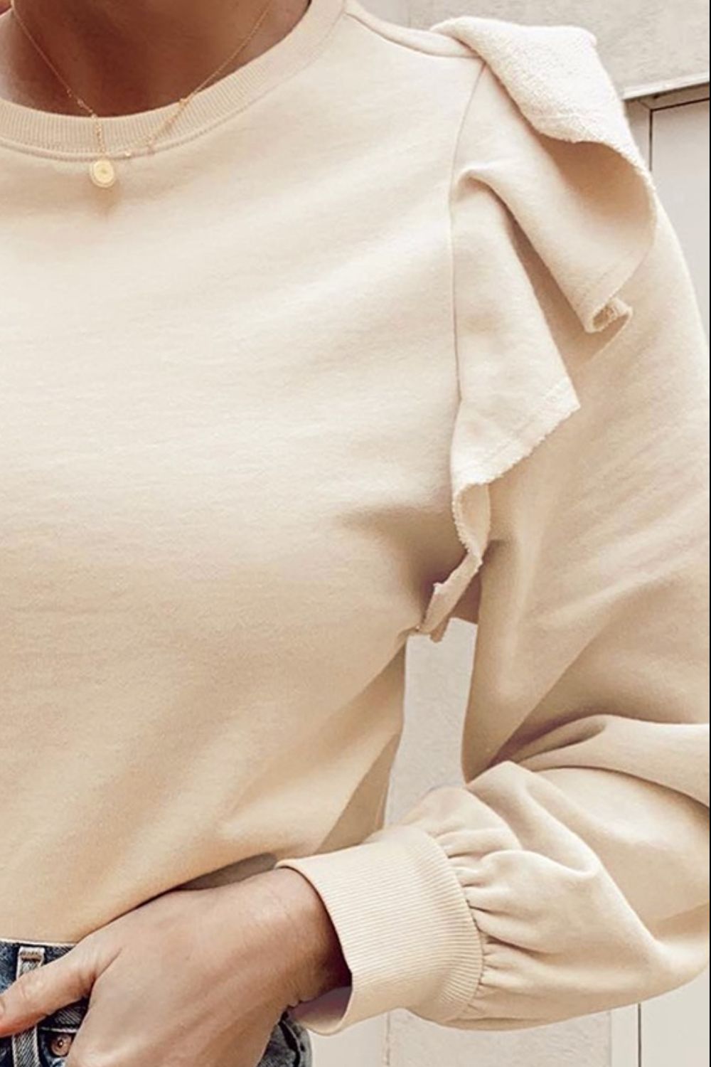Ruffled Long Sleeve
