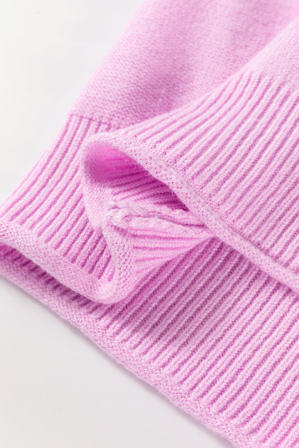 Pink Ribbed Sweater