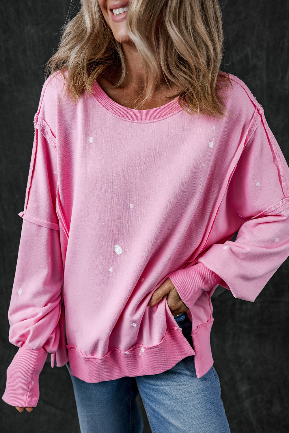 Splatter Print Sweatshirt