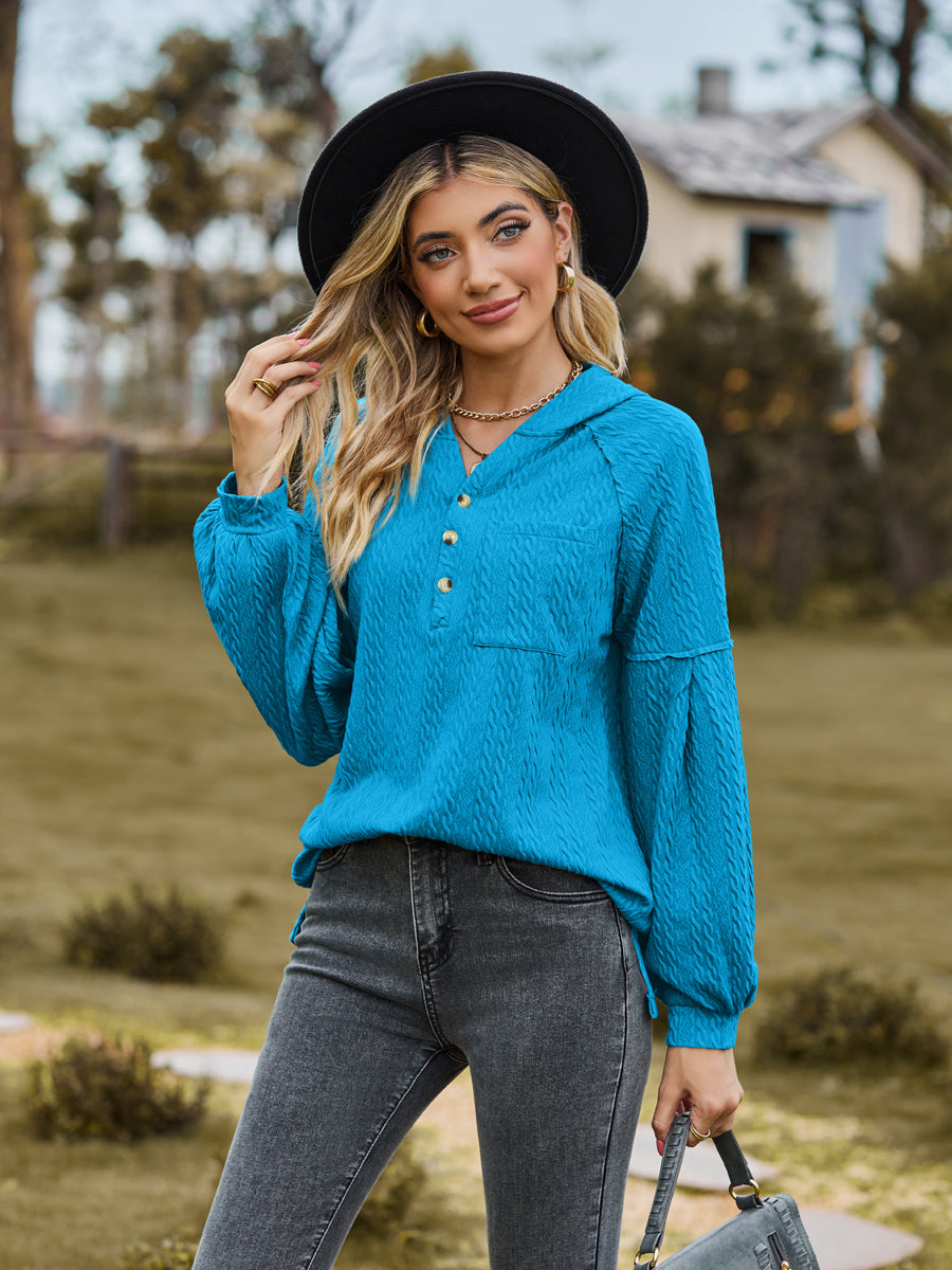 Cable-Knit Hoodie