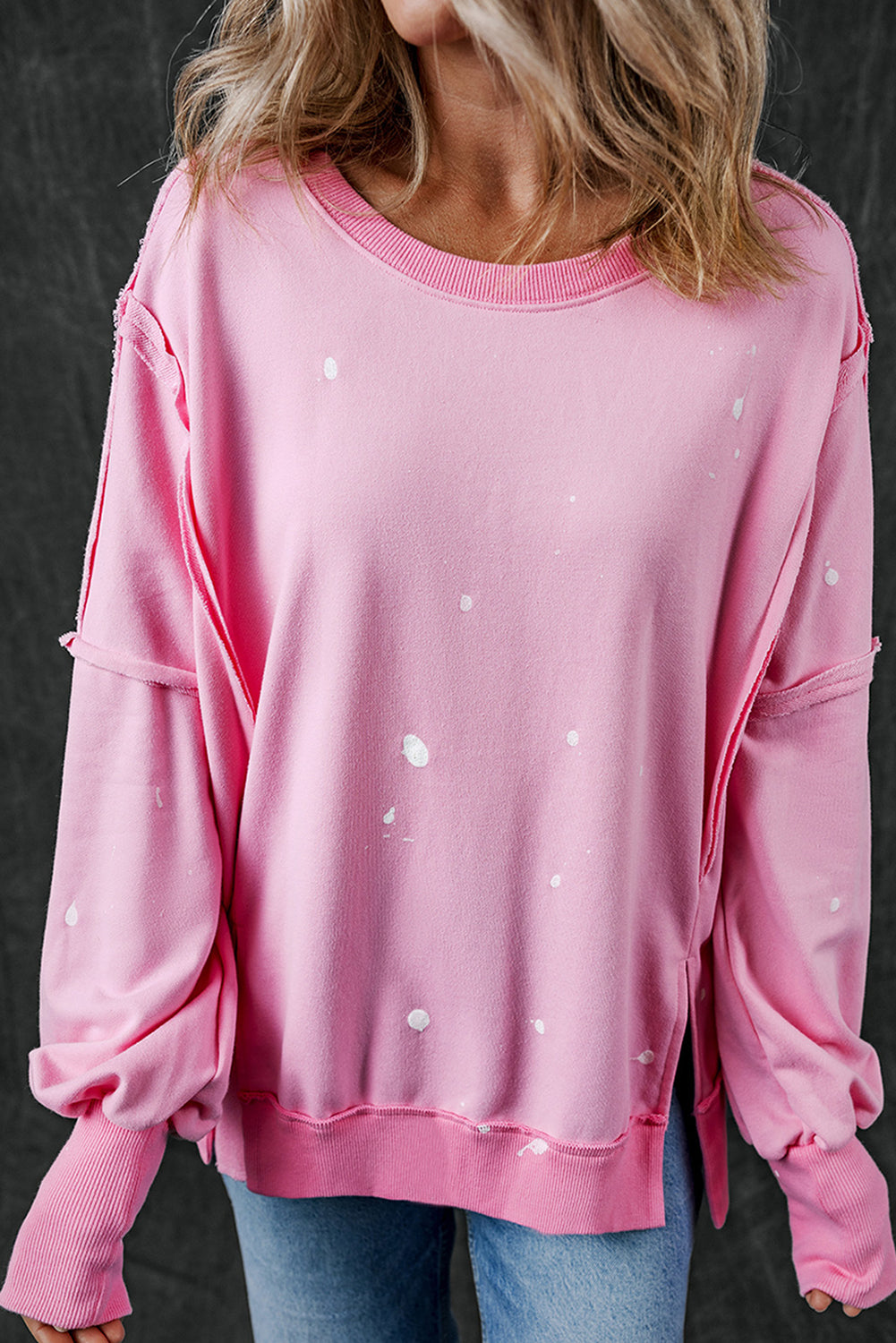 Splatter Print Sweatshirt