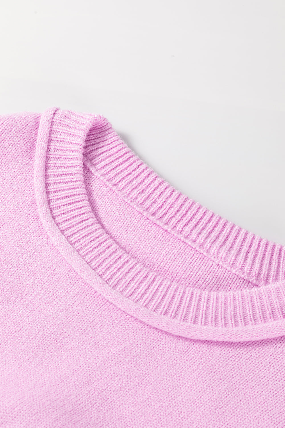 Pink Ribbed Sweater