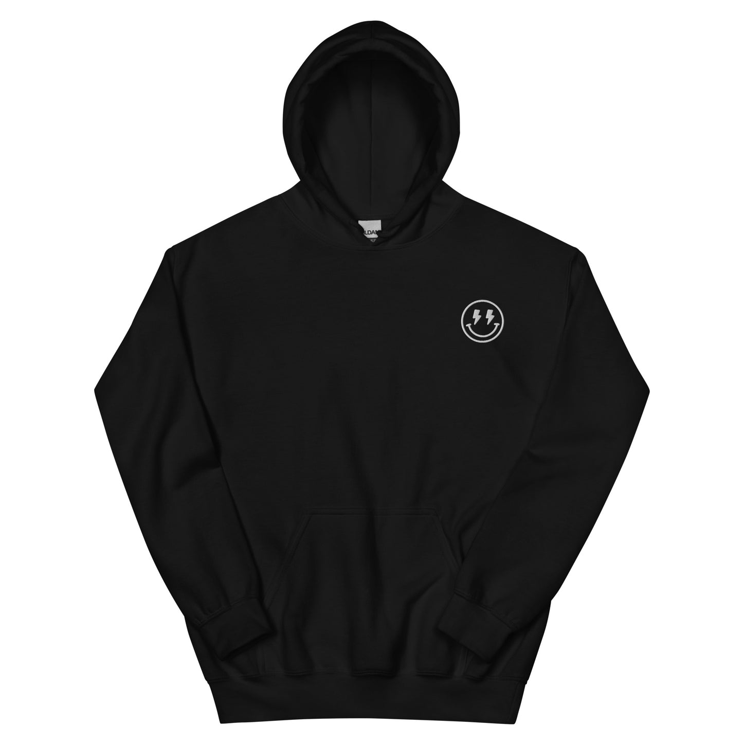 Hoodie | Lightning Bolt Smiley Face | Embroidery