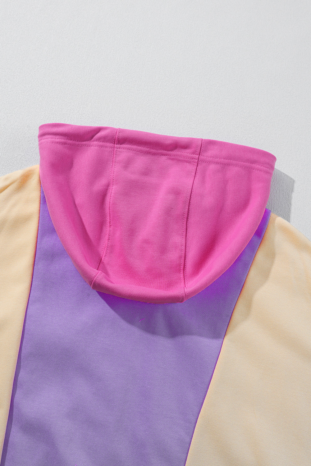 Oversized Patchwork Full Zipped Hoodie
