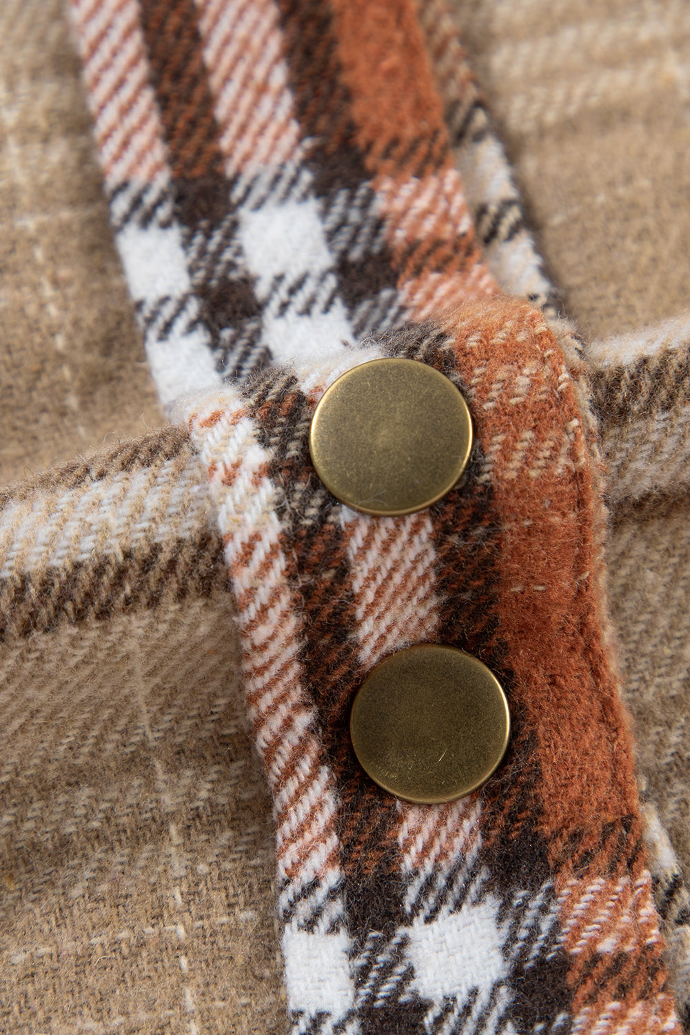 Khaki Plaid Patchwork