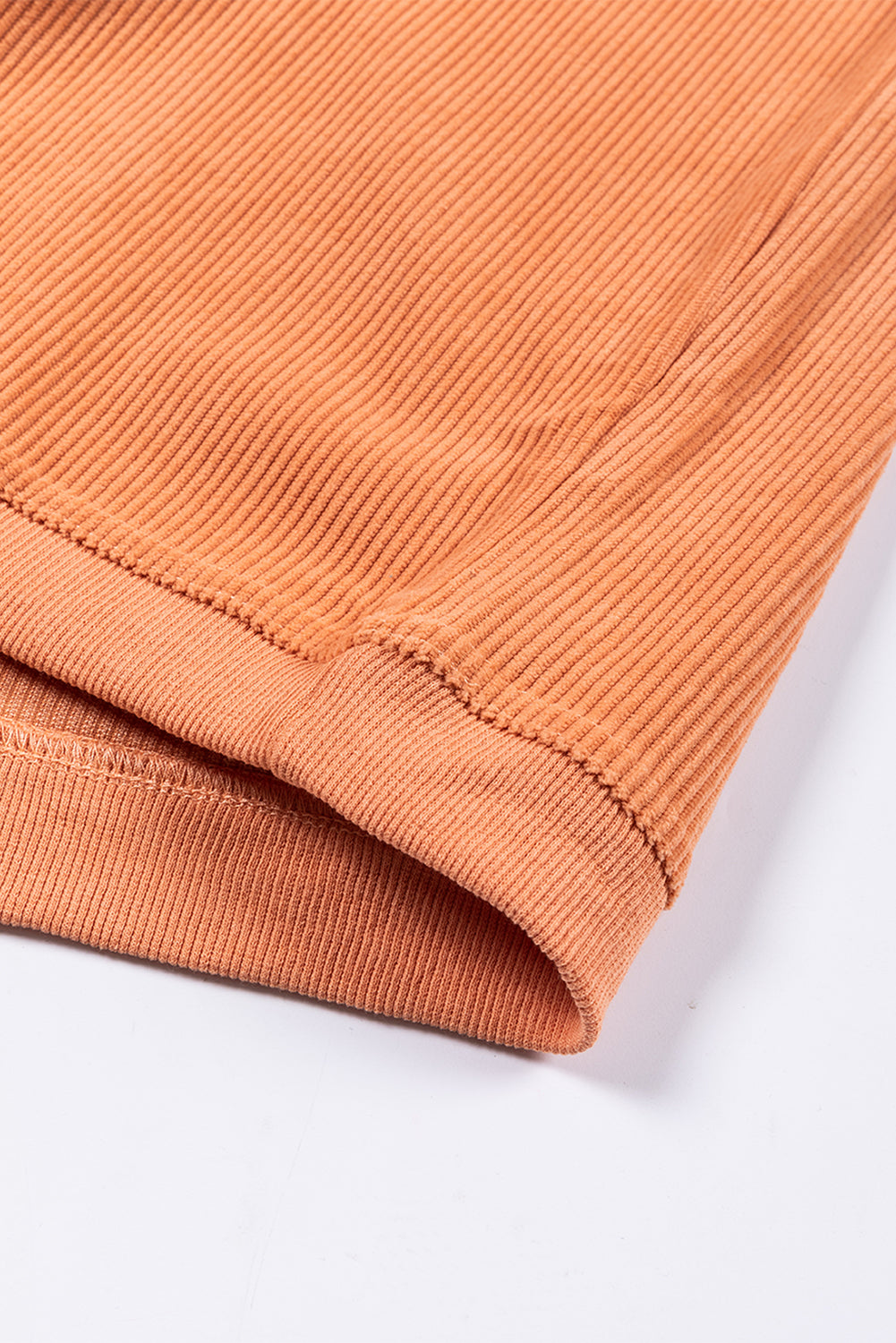 Light Grey Ribbed Corduroy Oversized Sweatshirt