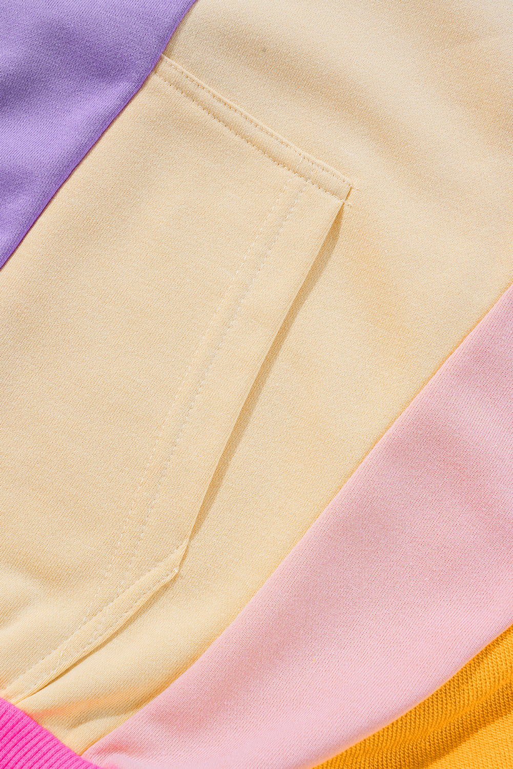 Oversized Patchwork Full Zipped Hoodie