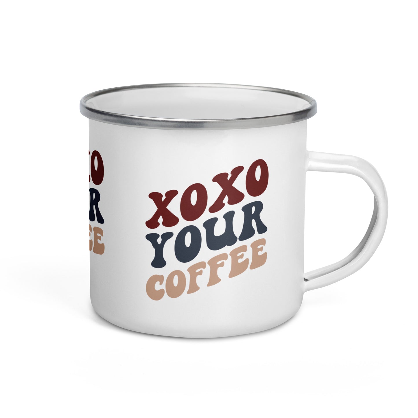 Enamel Mug | XOXO YOUR COFFEE