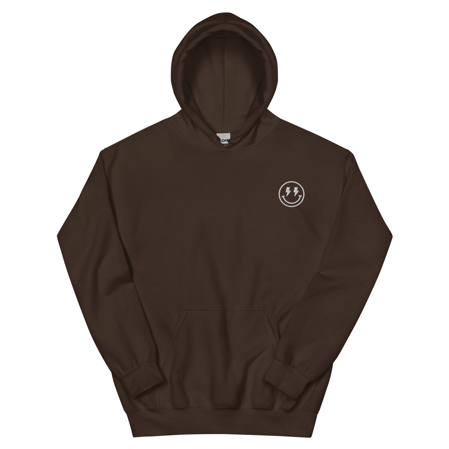 Hoodie | Lightning Bolt Smiley Face | Embroidery