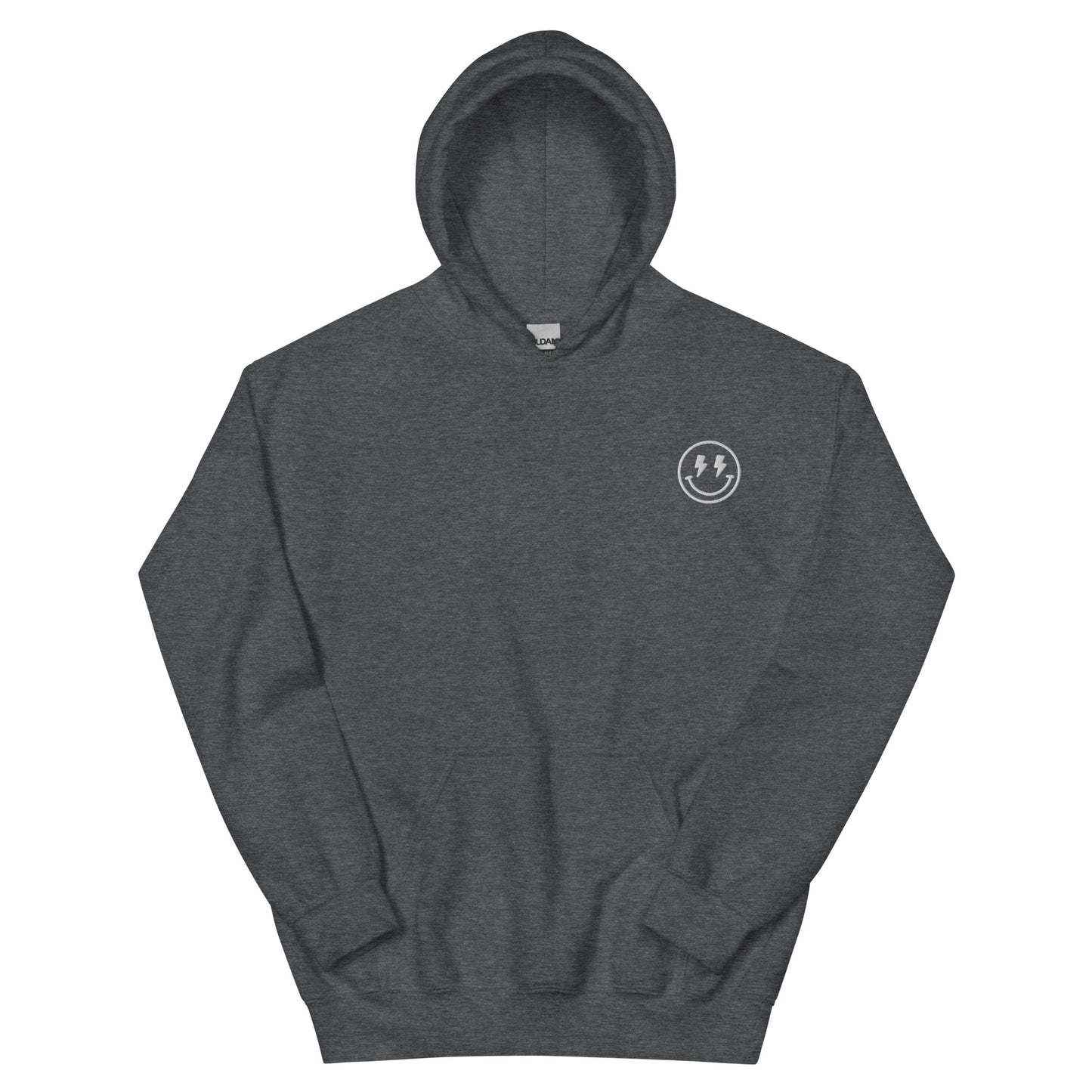 Hoodie | Lightning Bolt Smiley Face | Embroidery