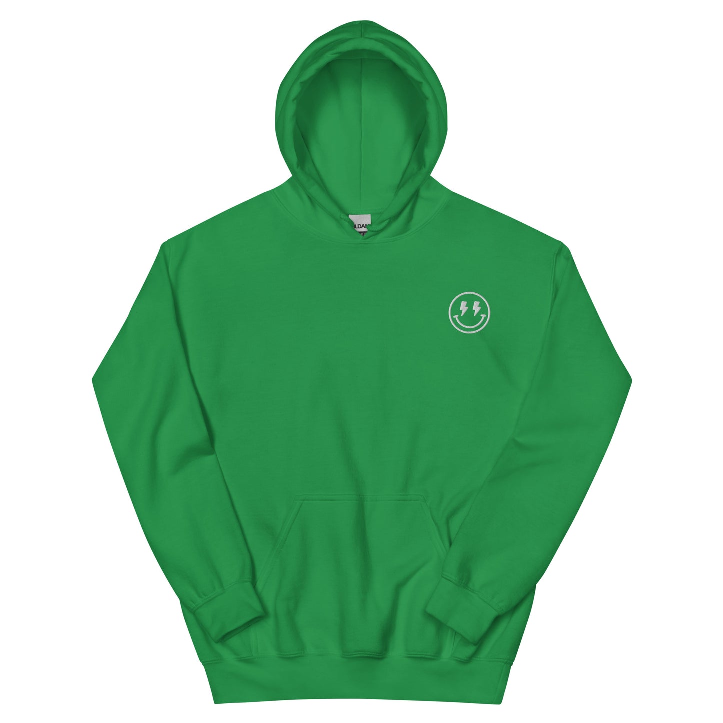 Hoodie | Lightning Bolt Smiley Face | Embroidery